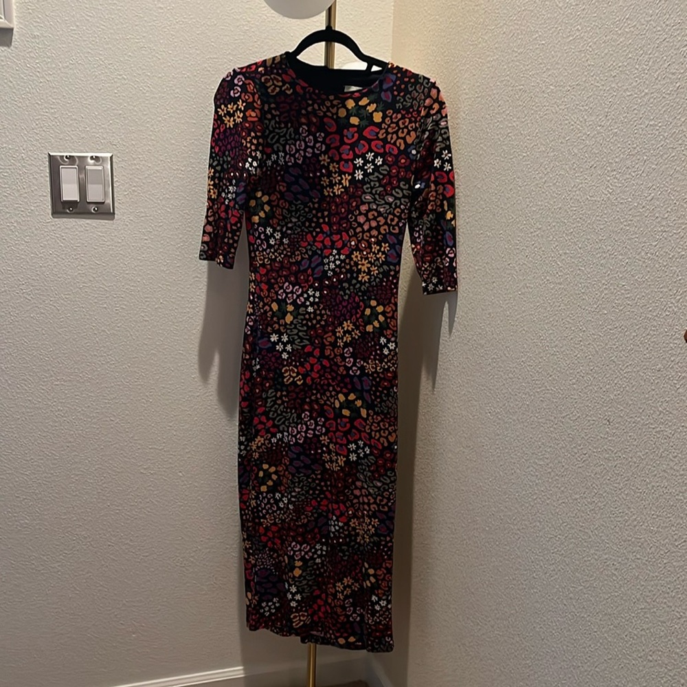 FARM rio Wild Mix bodycon dress size s